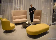 Wolfgang Hugler, Head of Sales at Soft Line presented the Joe range. The collection by the Danish brand was created for more privacy and good acoustics.